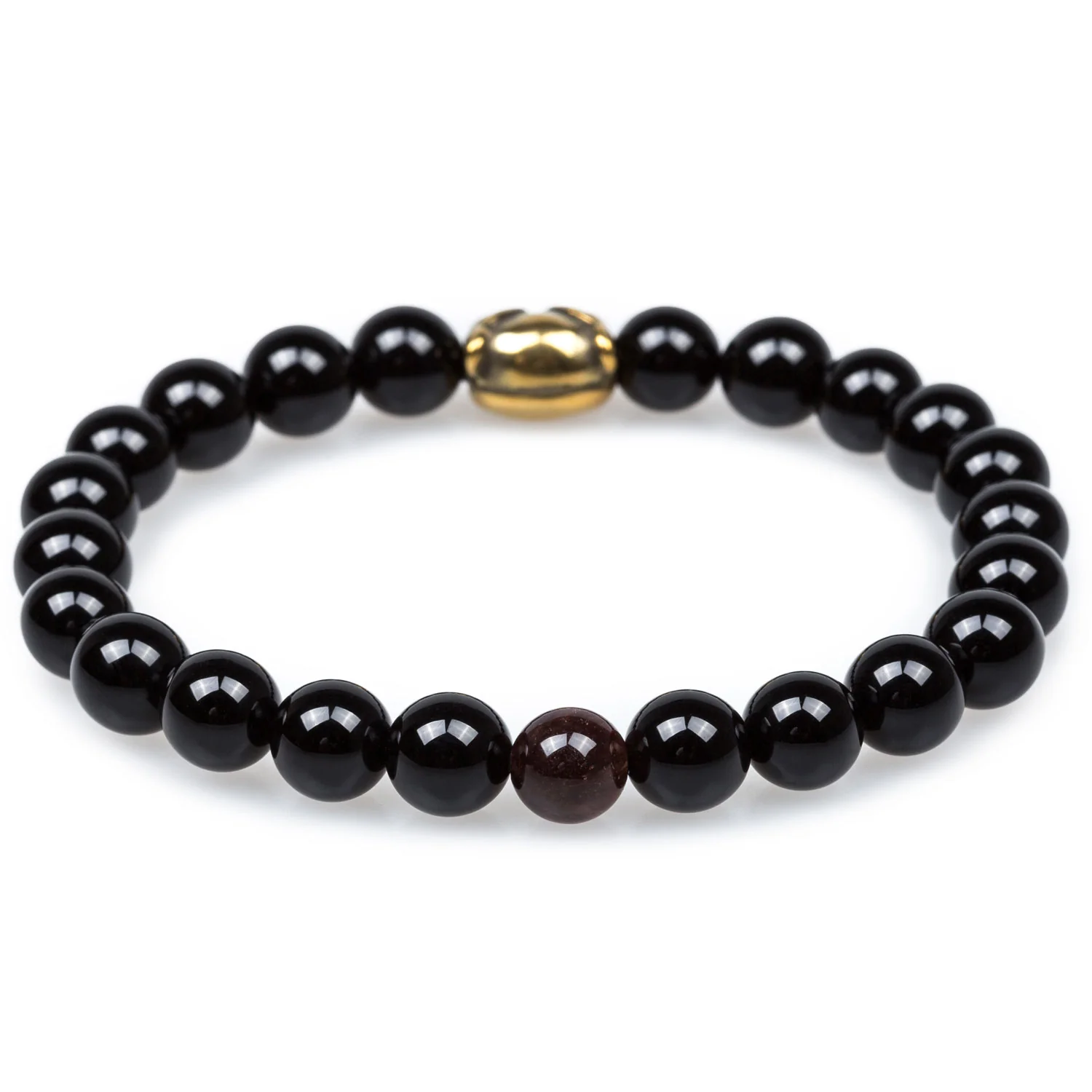 Abaft Polished Black Onyx Bracelet - Image 2