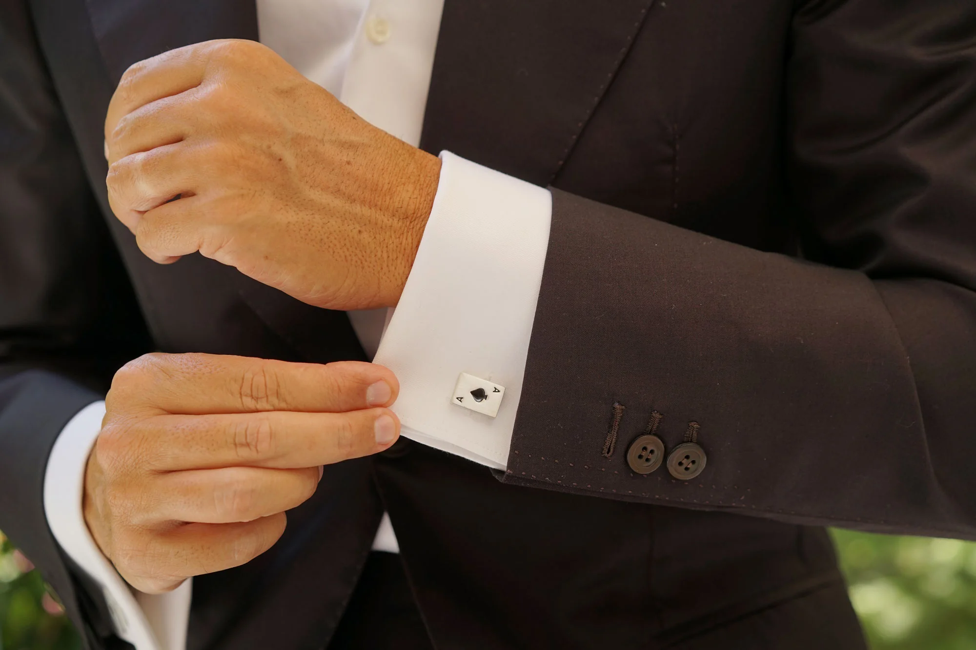 Ace of Spades Card Cufflinks - Image 6