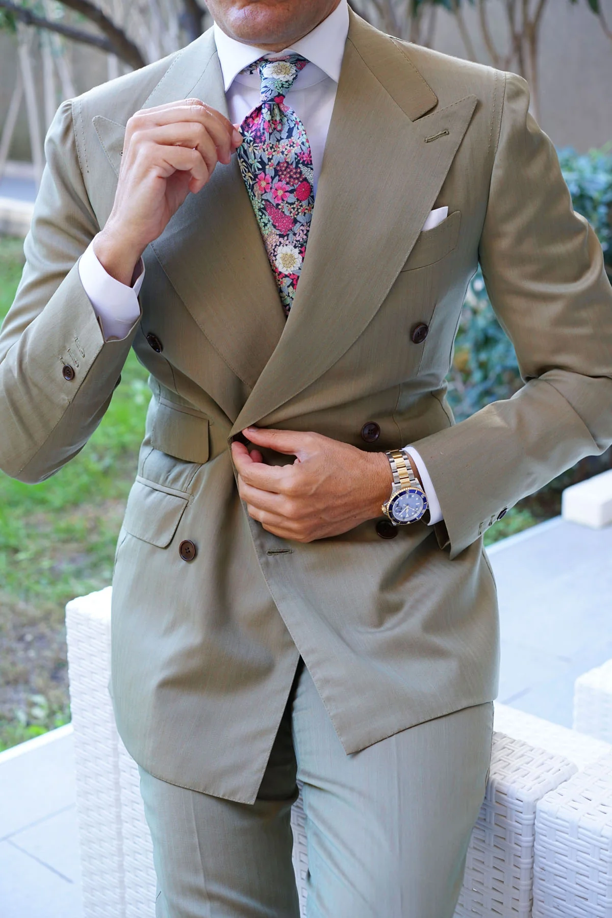 Africacian Kirstenbosch Flower Necktie - Image 8