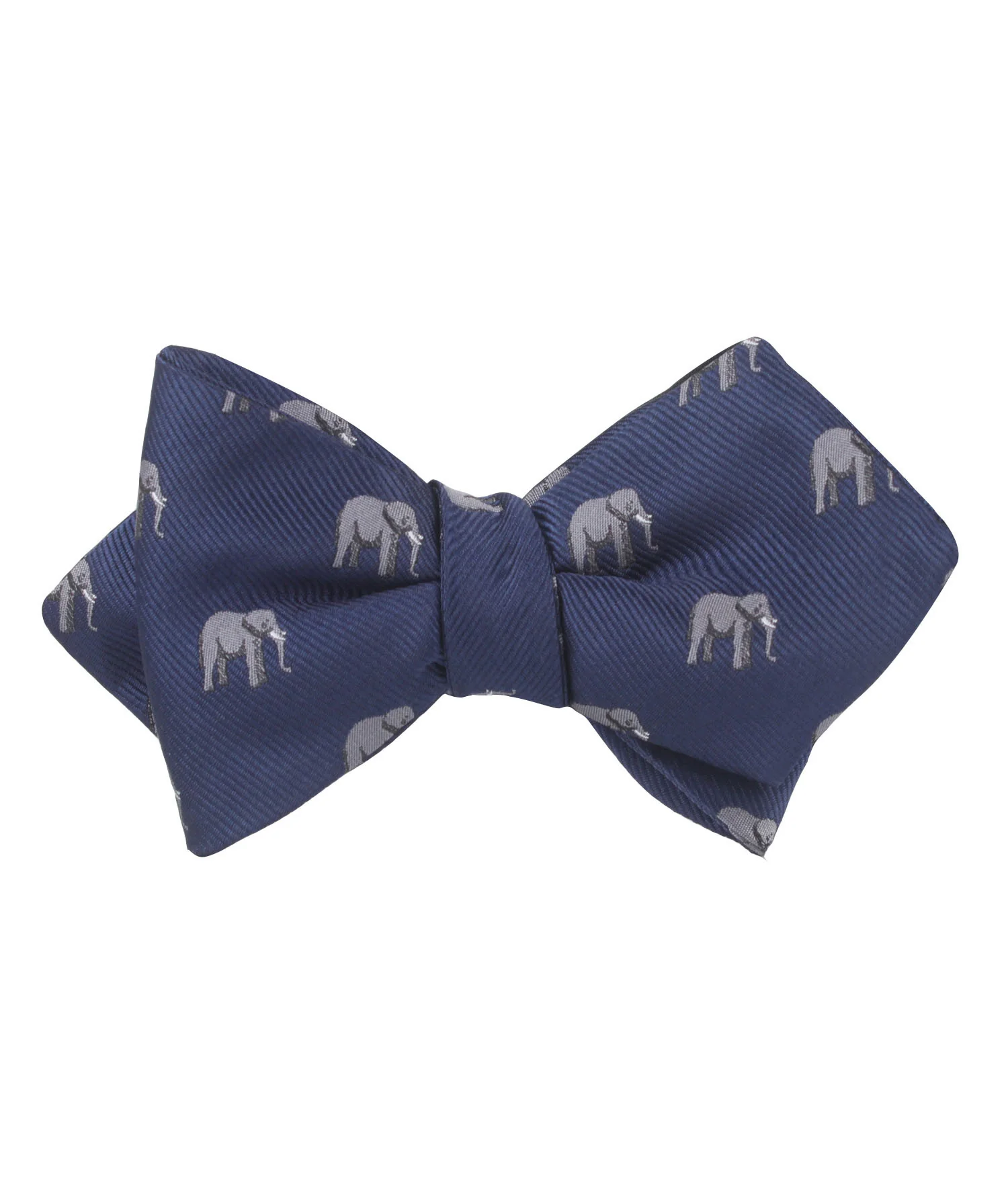 African Forest Elephant Diamond Self Bow Tie - Image 2