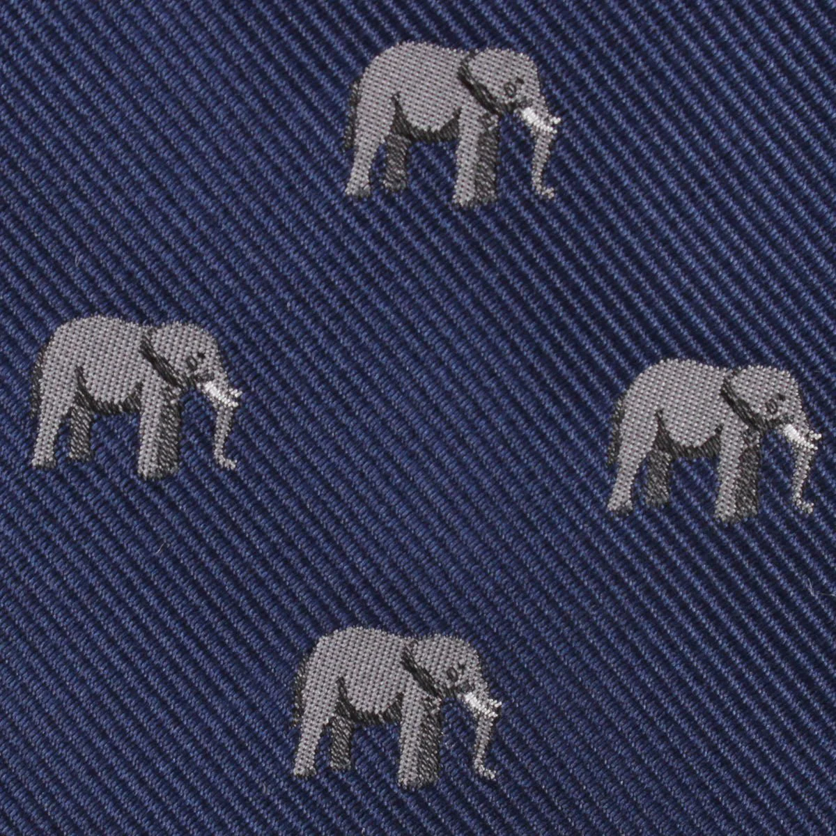 African Forest Elephant Skinny Tie - Image 3