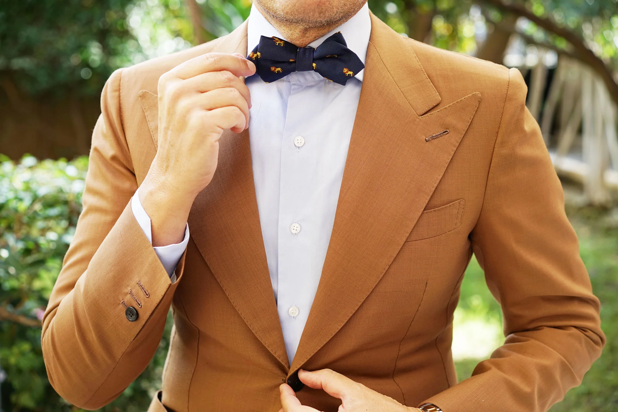 African Lion Diamond Bow Tie - Image 6