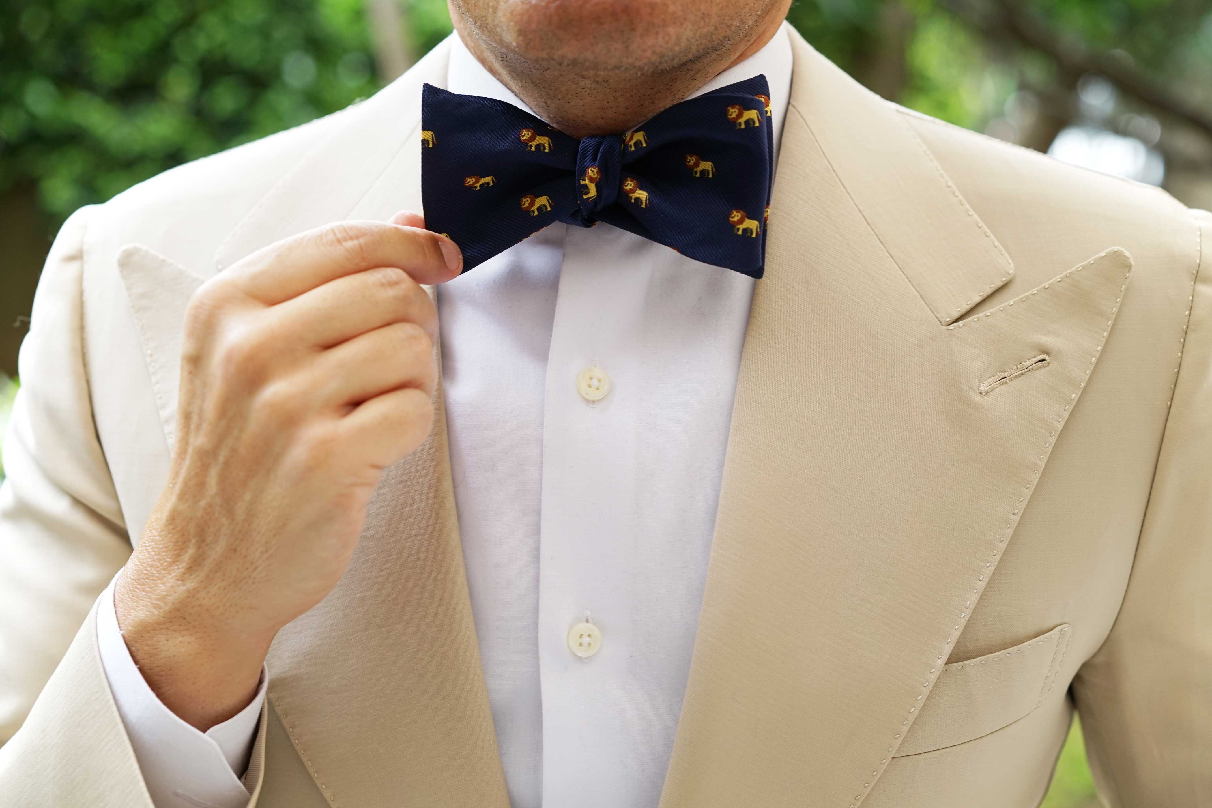 African Lion Self Bow Tie - Image 8