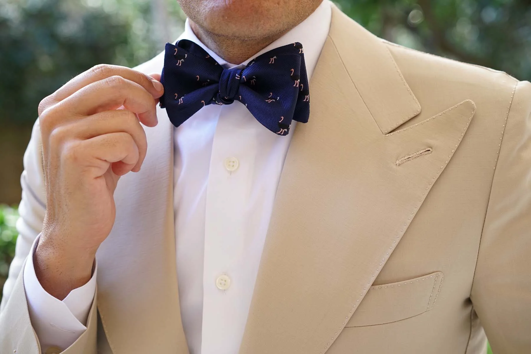 African Ostrich Self Bow Tie - Image 8