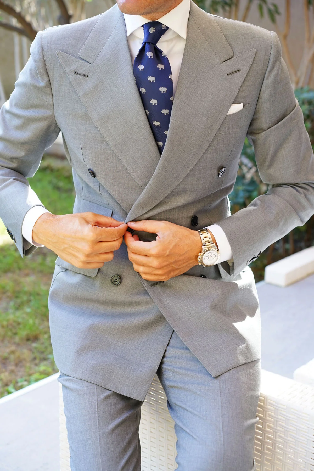 African Rhino Necktie - Image 10