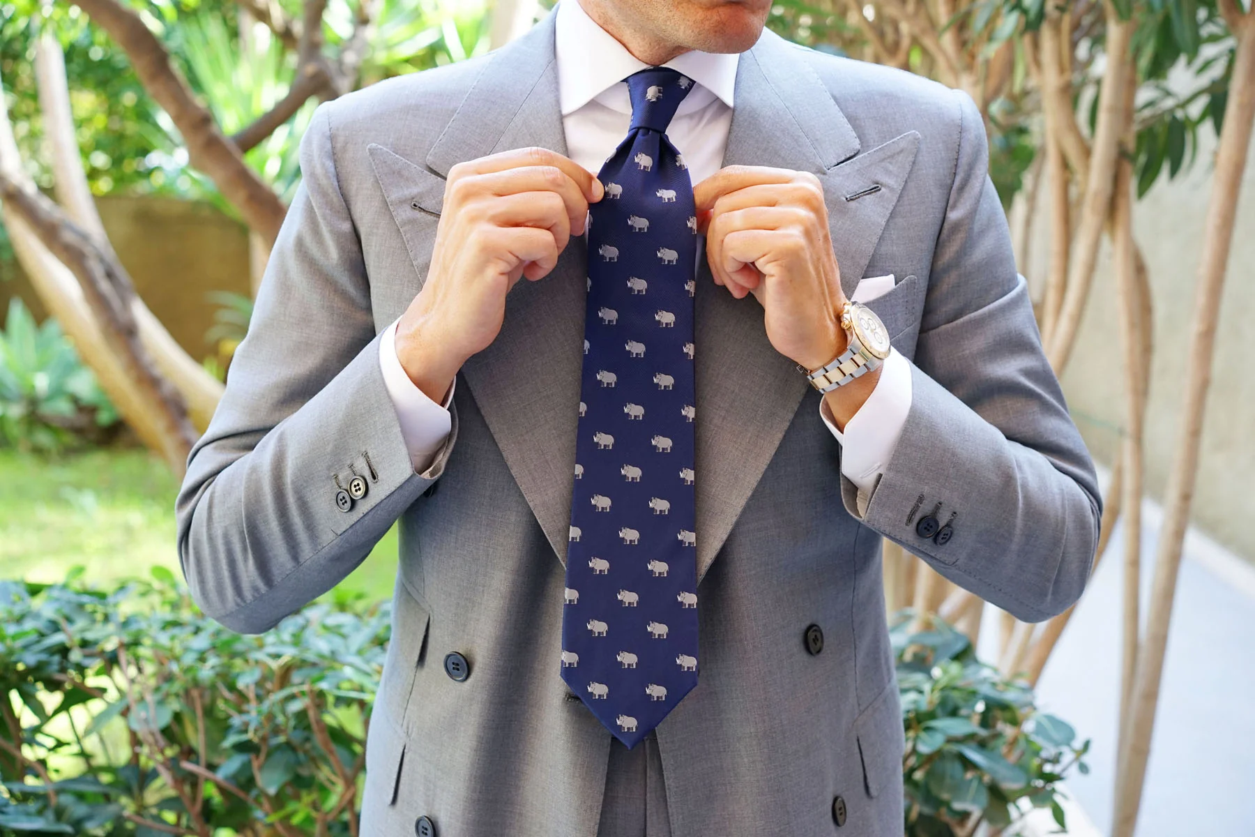 African Rhino Necktie - Image 4