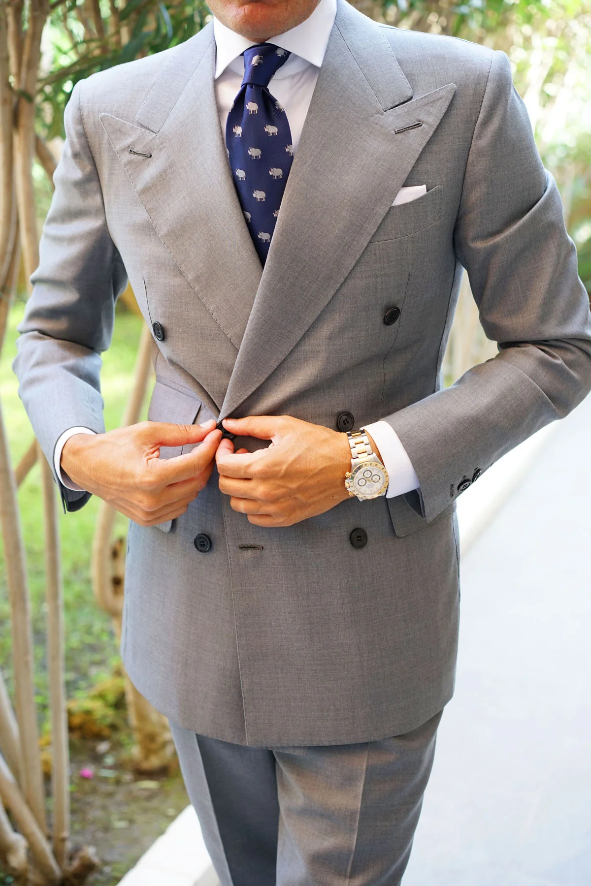 African Rhino Necktie - Image 5