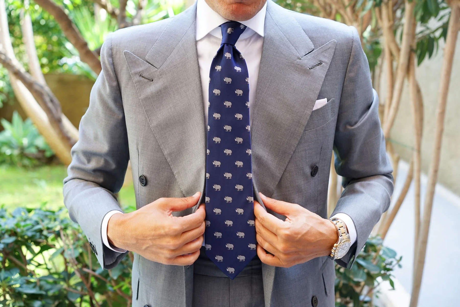 African Rhino Necktie - Image 9