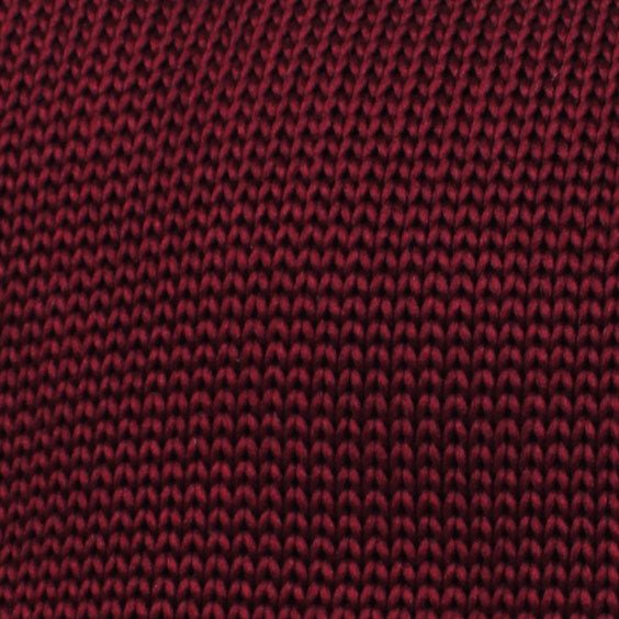 Aisling Burgundy Knitted Tie - Image 2
