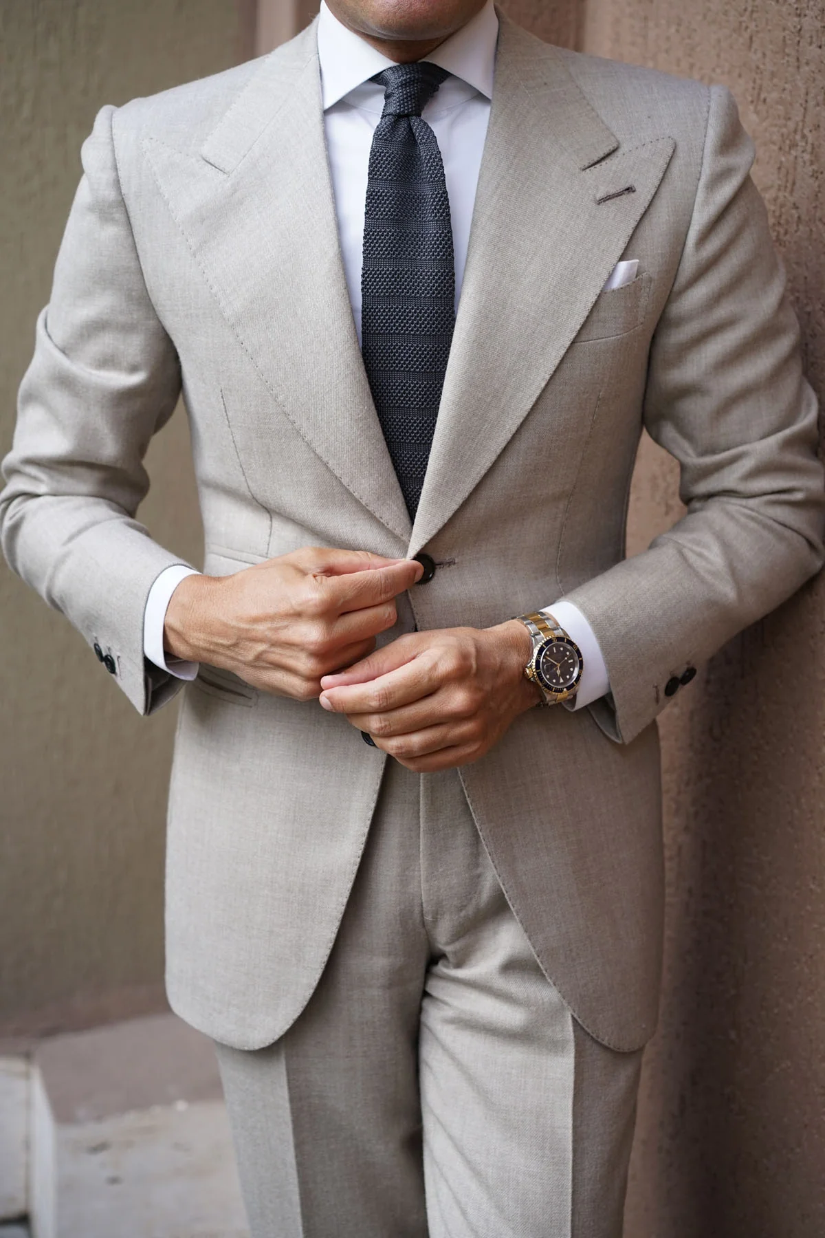 Alaskan Grey Knitted Tie - Image 8