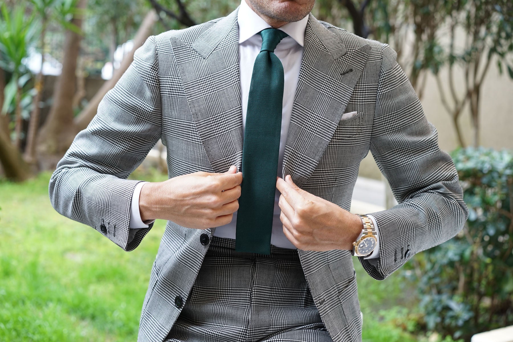 Amadeus Green Knitted Tie - Image 3