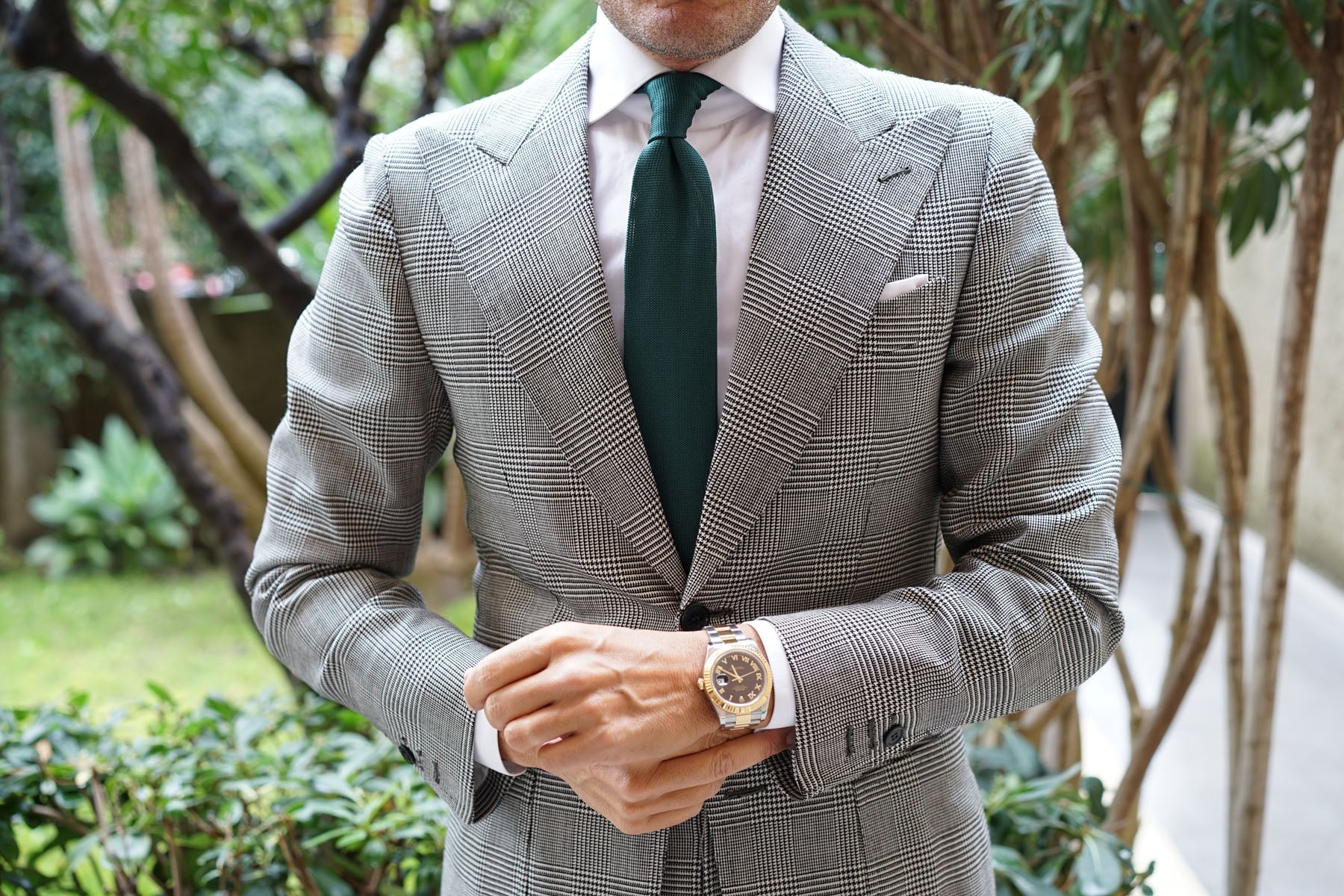 Amadeus Green Knitted Tie - Image 6