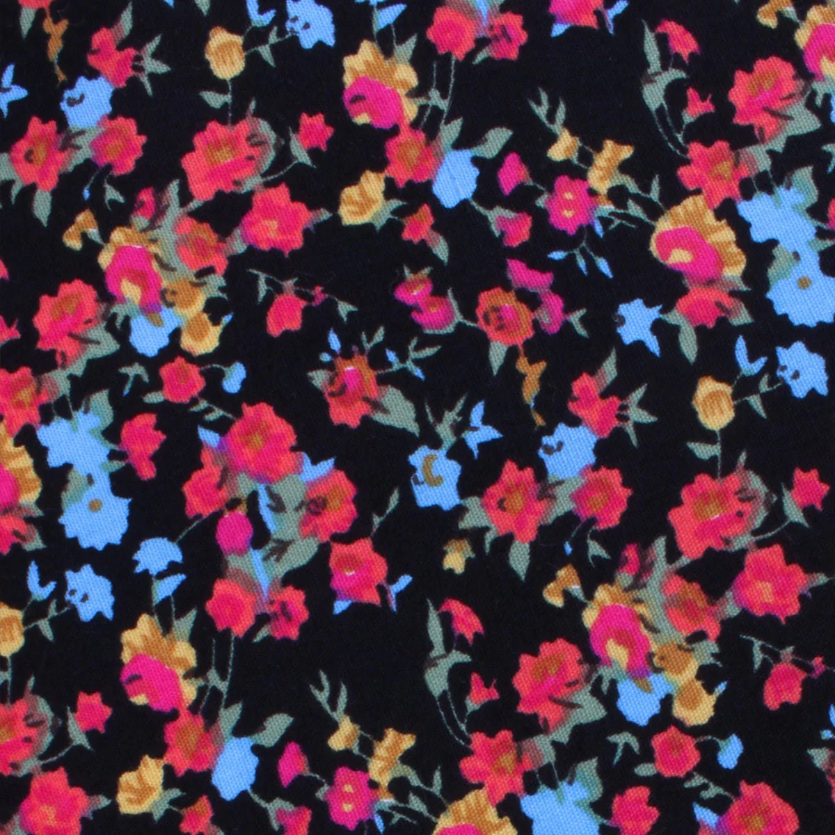 Amaryllis Black Liberty Floral Kids Bow Tie - Image 2