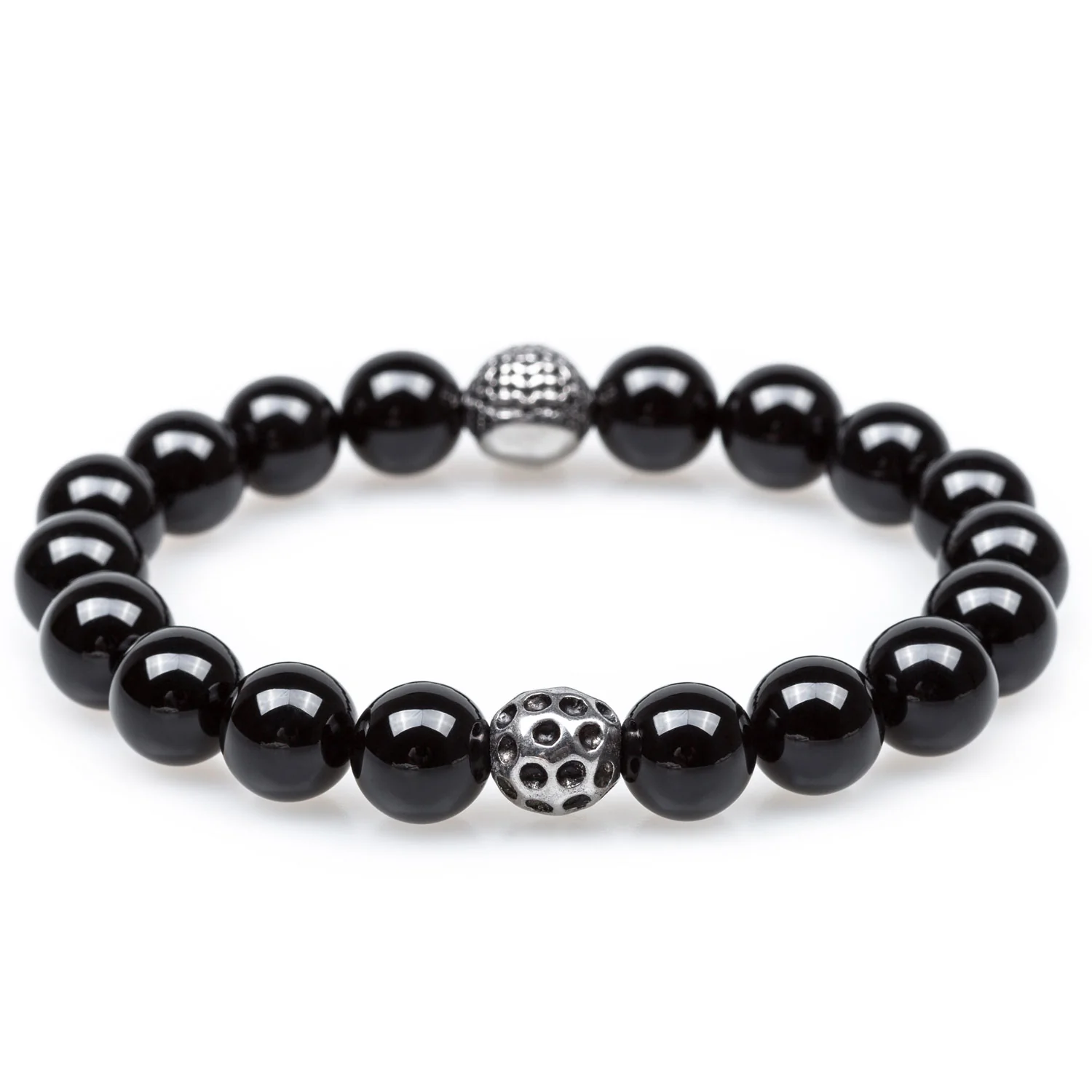 Amazonian Polished Onyx Skull Bracelet - Image 2