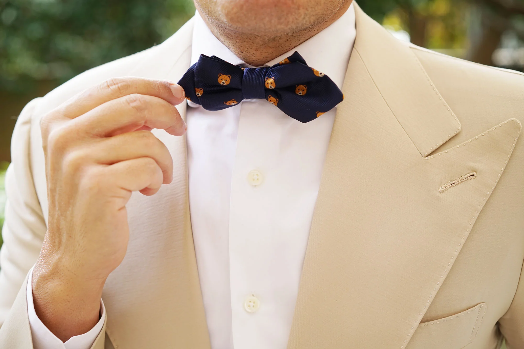 American Brown Bear Diamond Bow Tie - Image 7