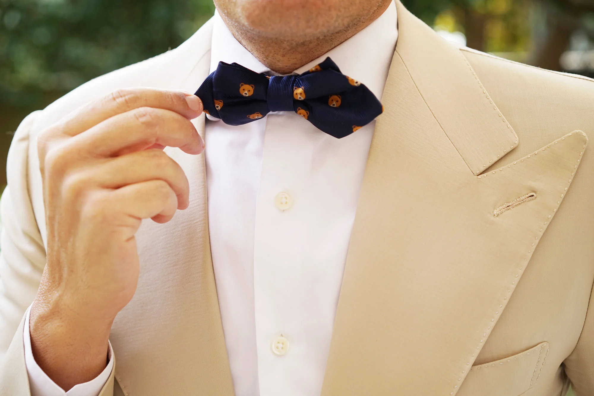American Brown Bear Diamond Bow Tie - Image 8