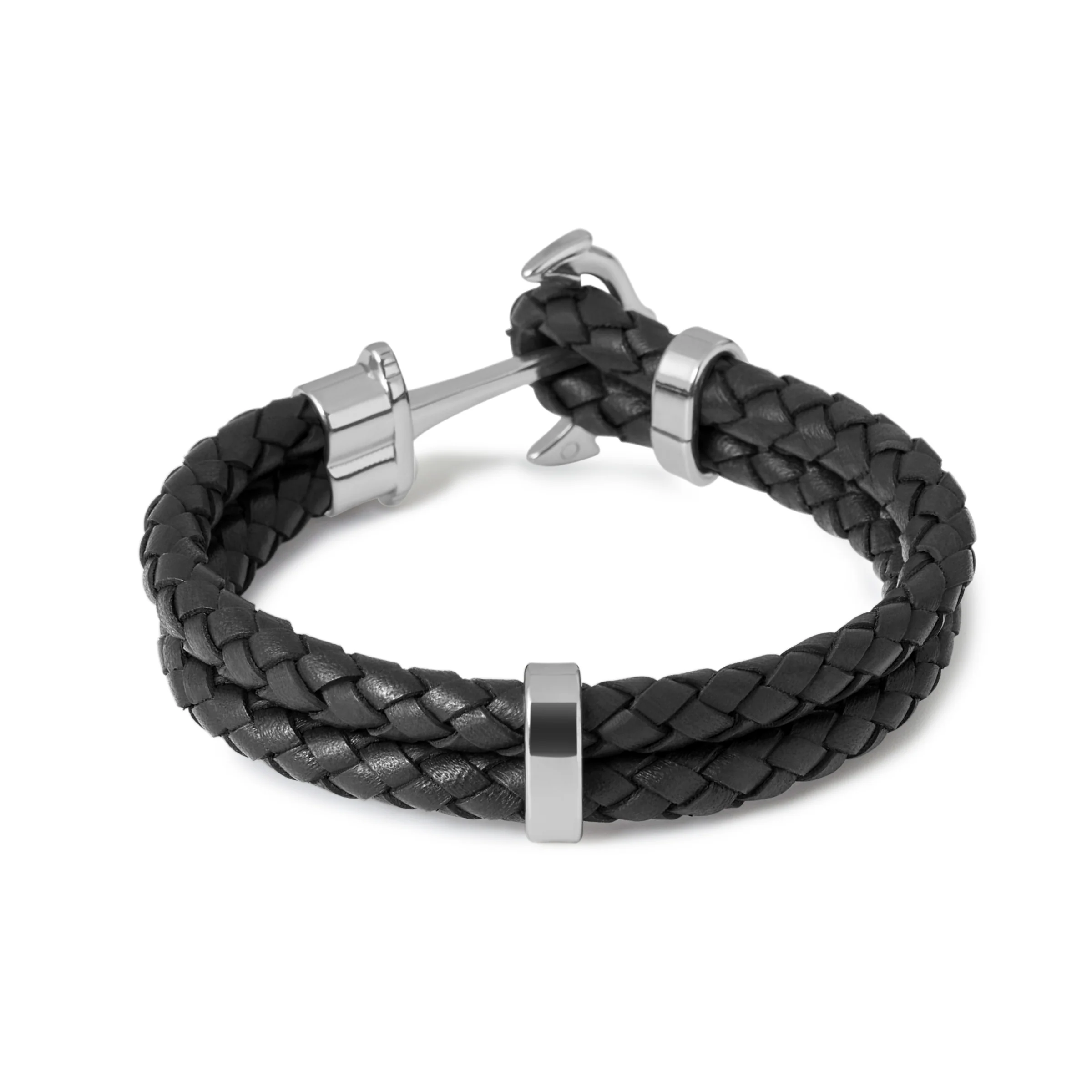 Anchor Black Bracelet - Image 2
