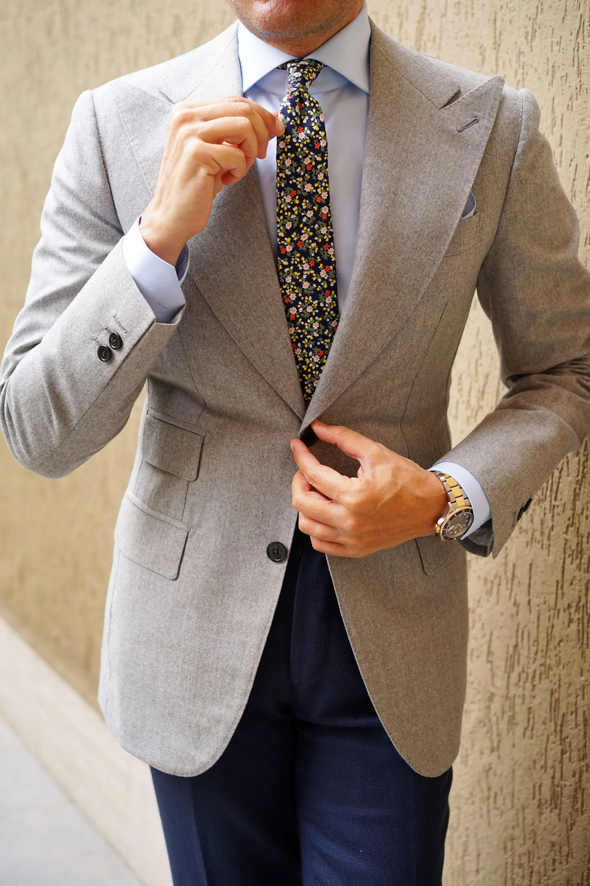 Anemone Floral Skinny Tie - Image 7