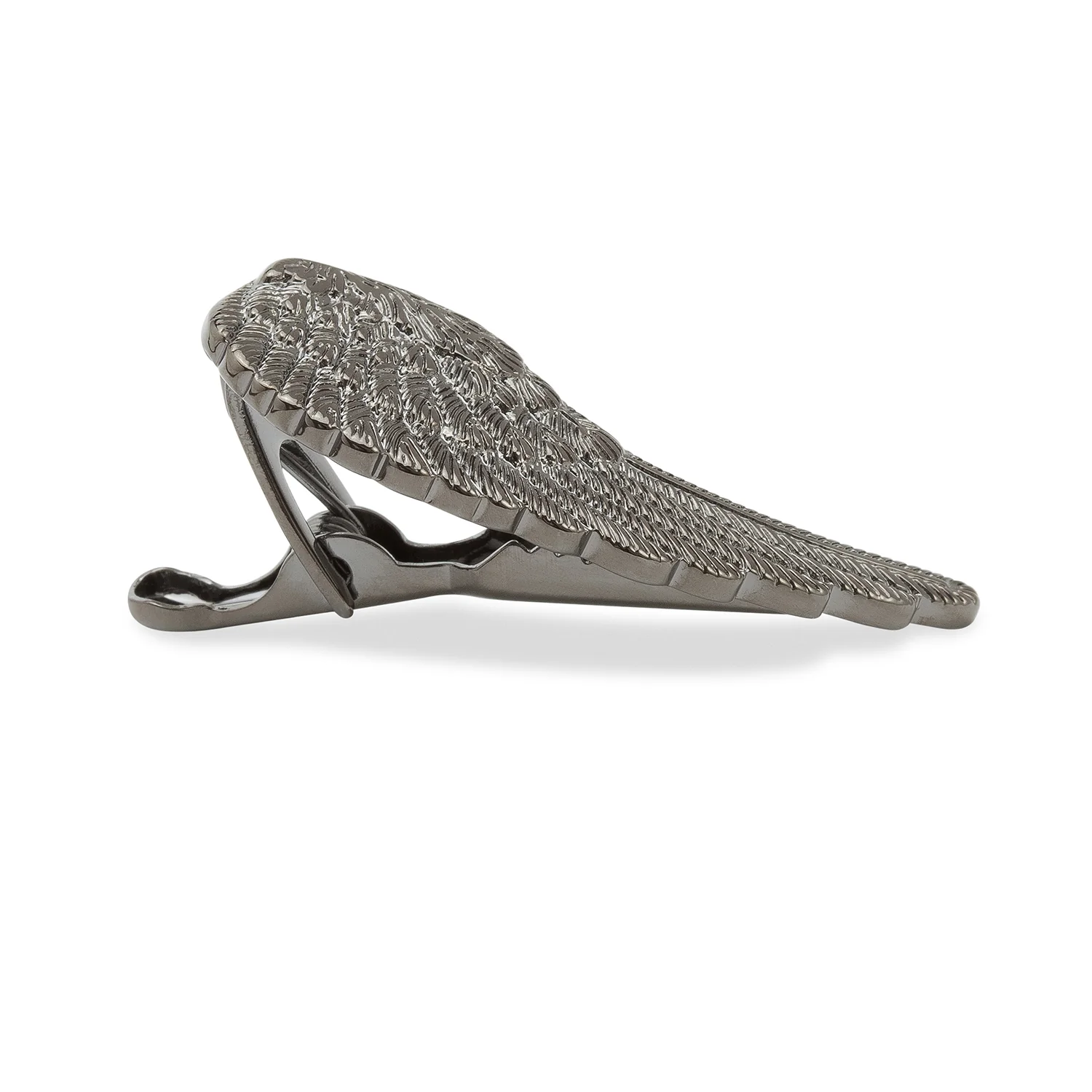 Angel Wing Gunmetal Tie Bar - Image 2