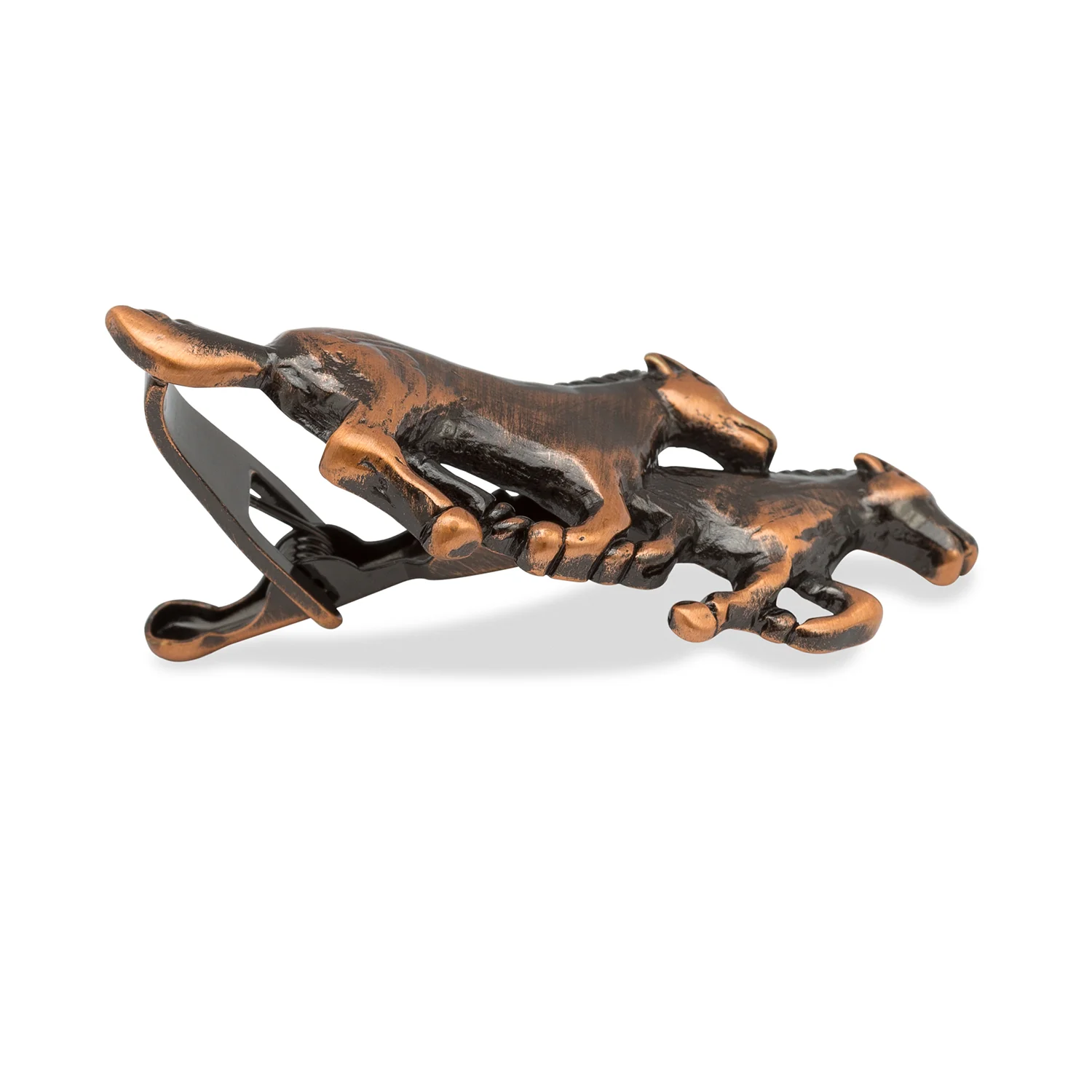 Antique Copper Brumbies Racehorse Tie Bar - Image 2