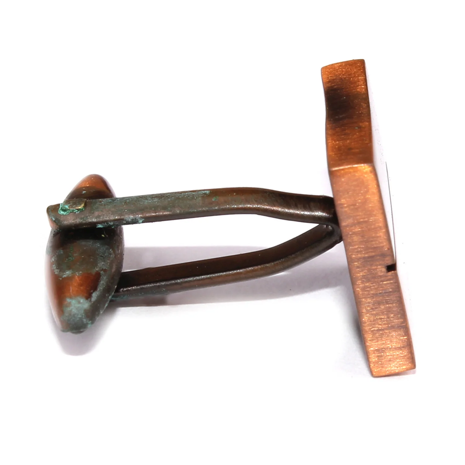 Antique Copper Square Cufflinks - Image 4