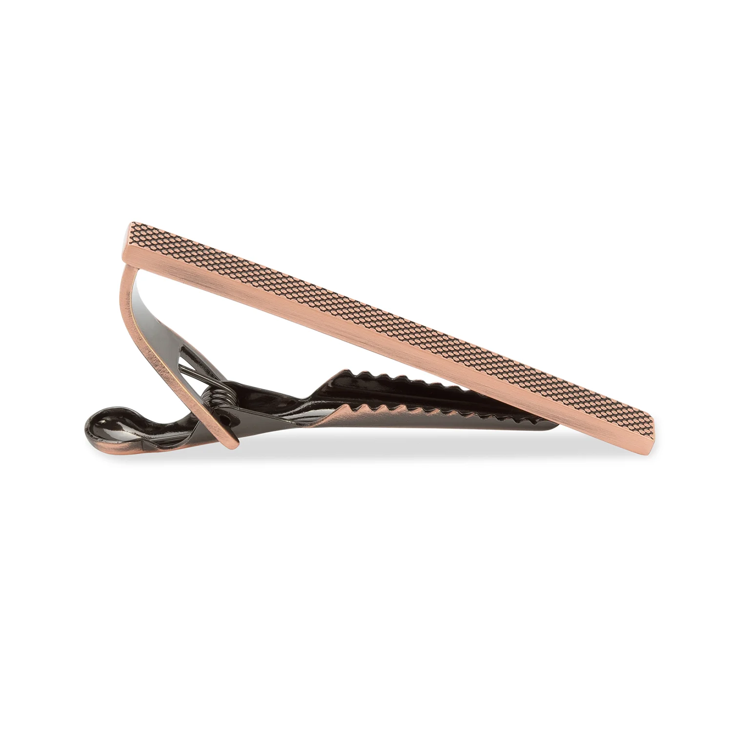 Antique Copper Stippled Tie Bar - Image 2