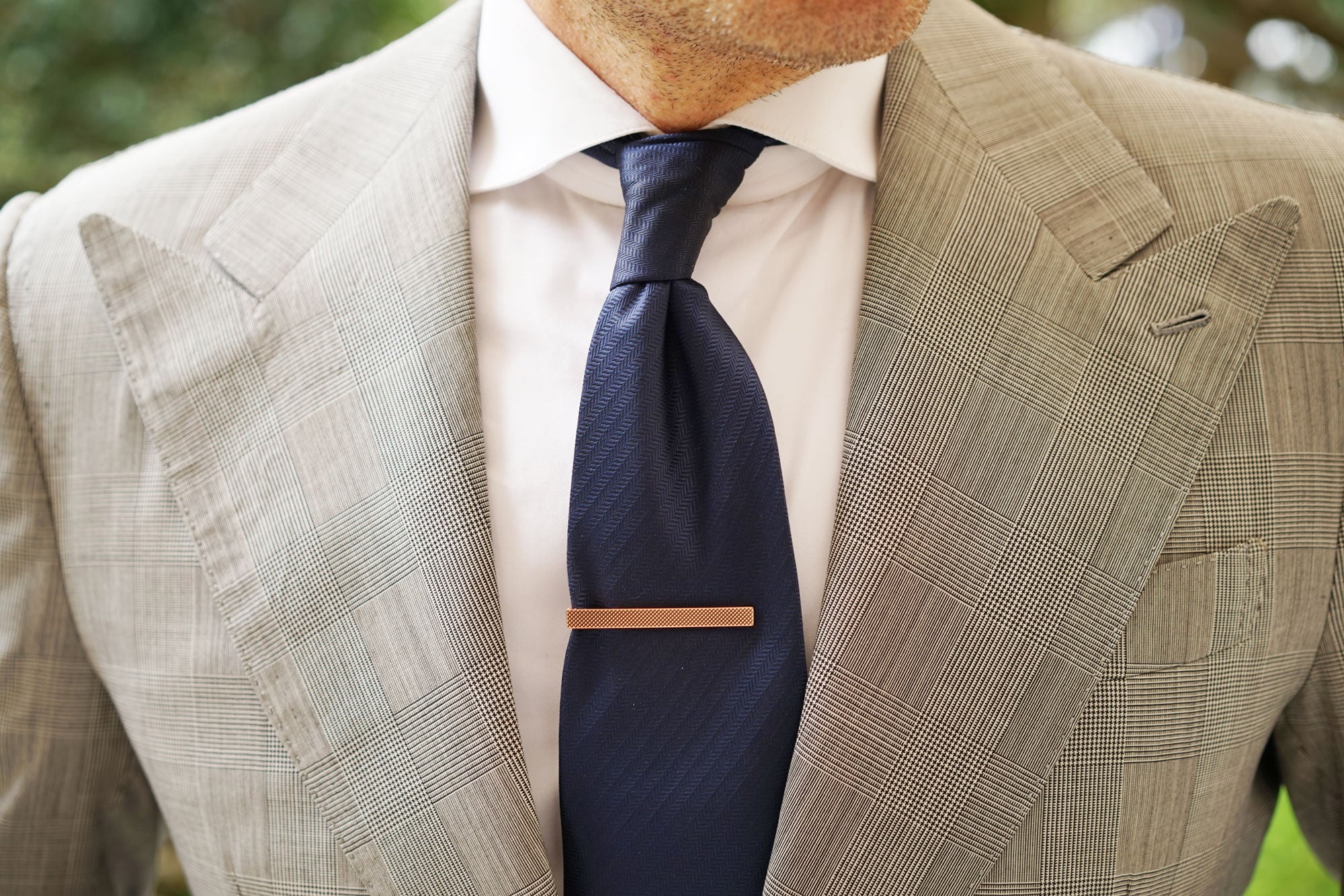 Antique Copper Stippled Tie Bar - Image 8