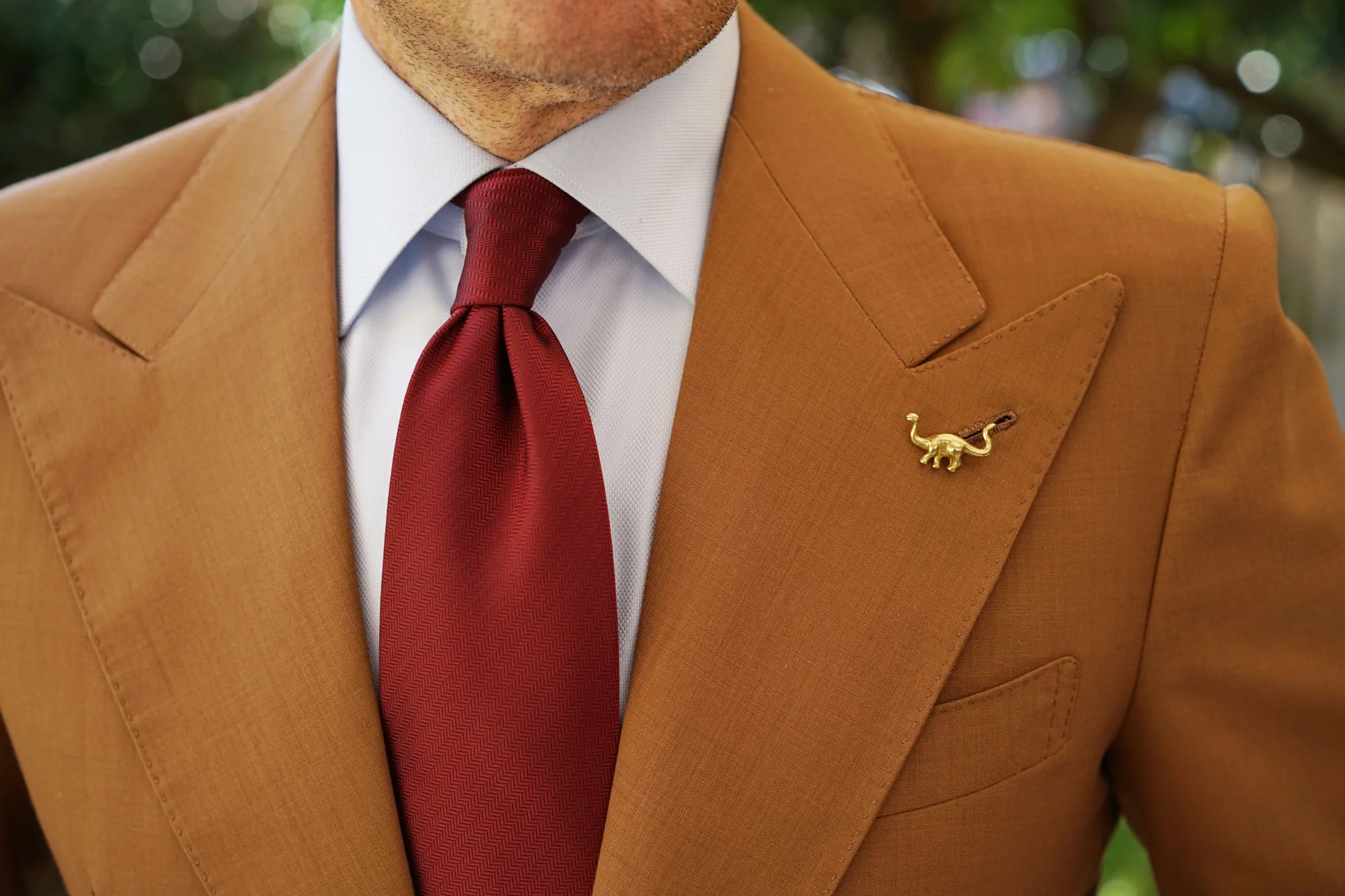 Antique Gold Brontosaurus Lapel Pin - Image 8