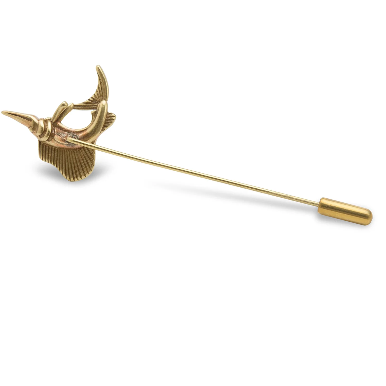 Antique Gold Sailfish Lapel Pin - Image 2