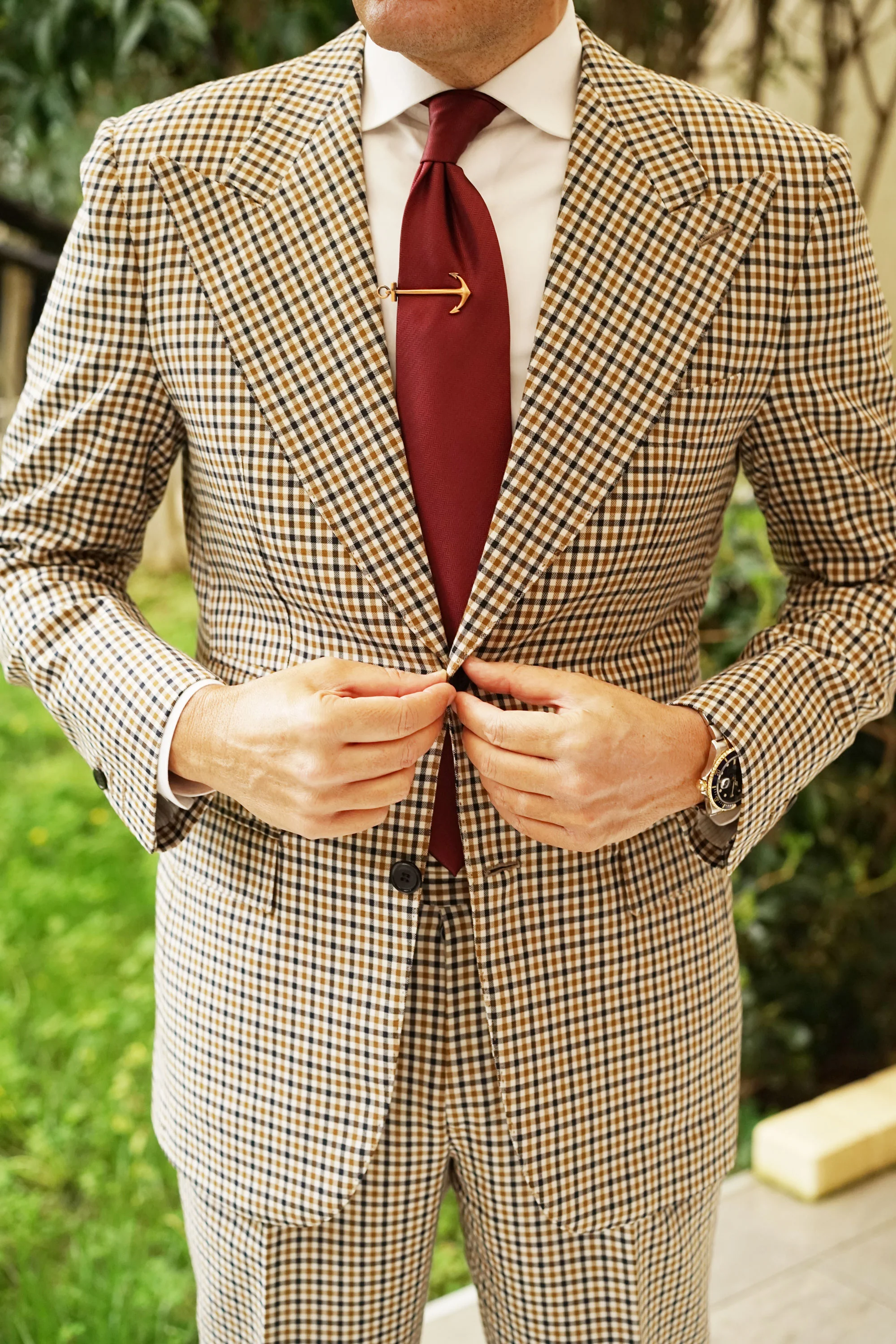 Antique Red Anchor Tie Bar - Image 4