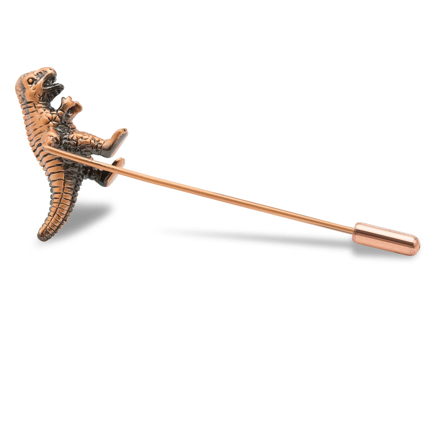 Antique Red Tyrannosaurus Lapel Pin - Image 2