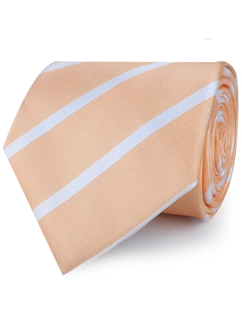 Apricot Striped Necktie - Image 2