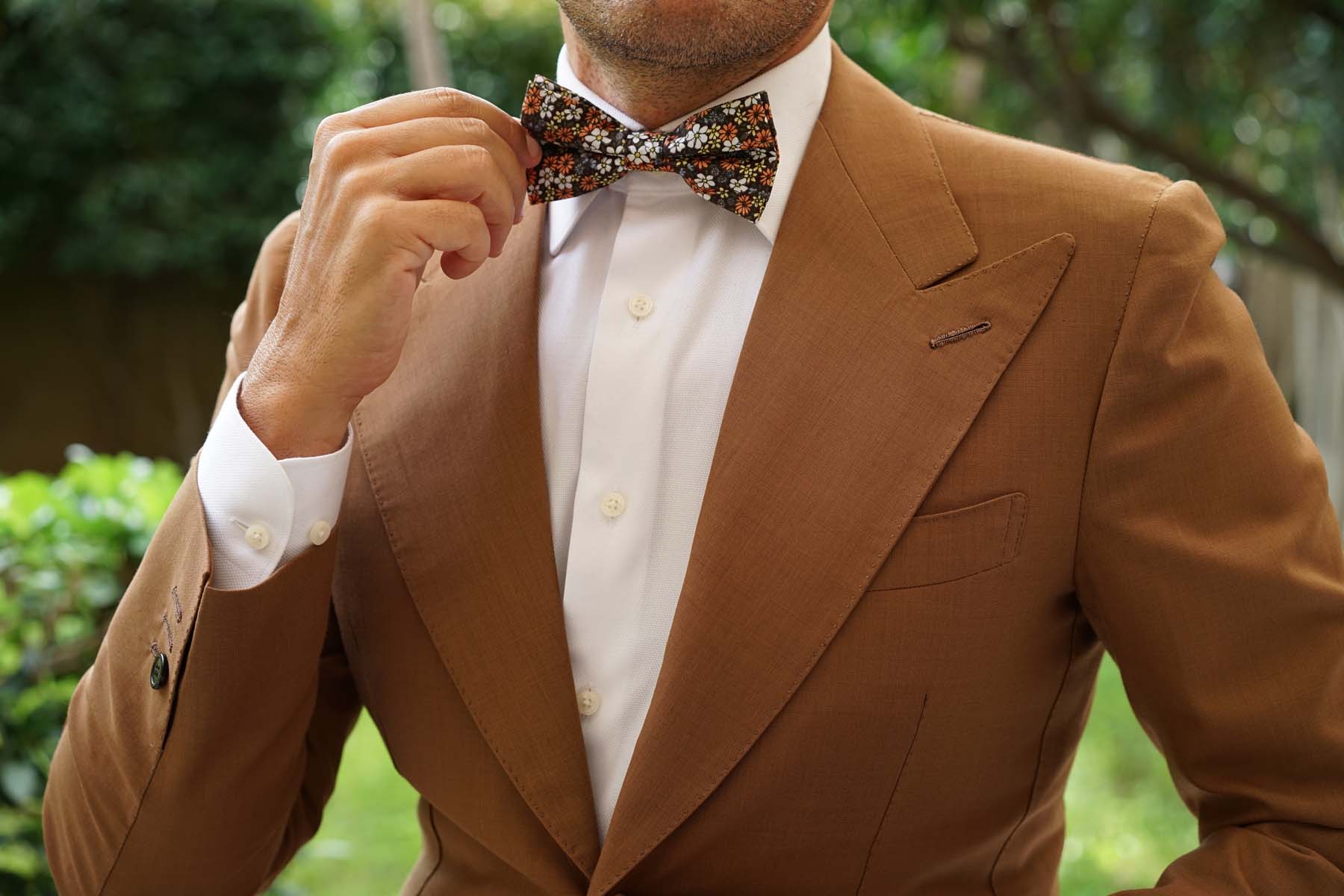 Arancia Bruciata Floral Bow Tie - Image 3