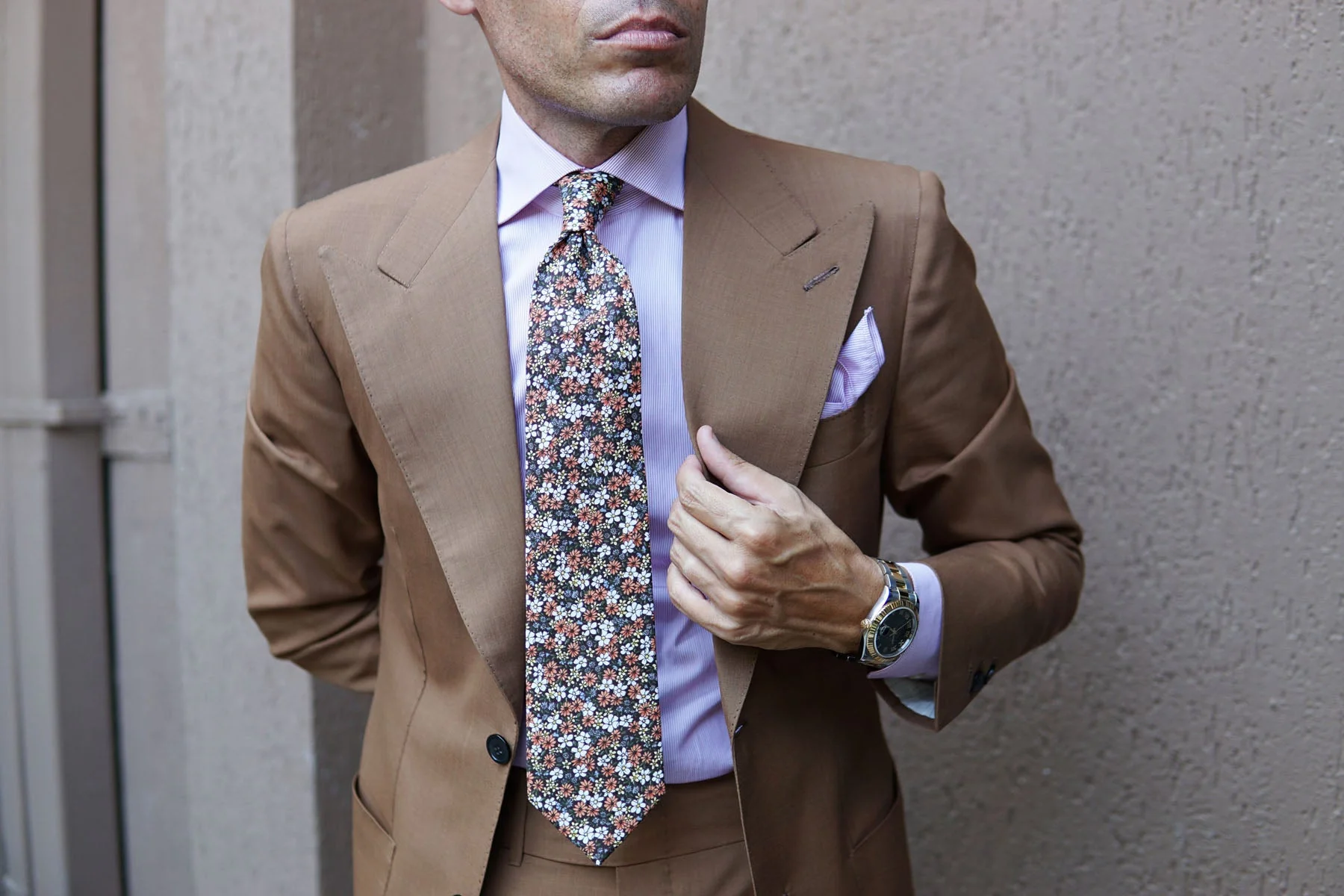 Arancia Bruciata Floral Necktie - Image 12