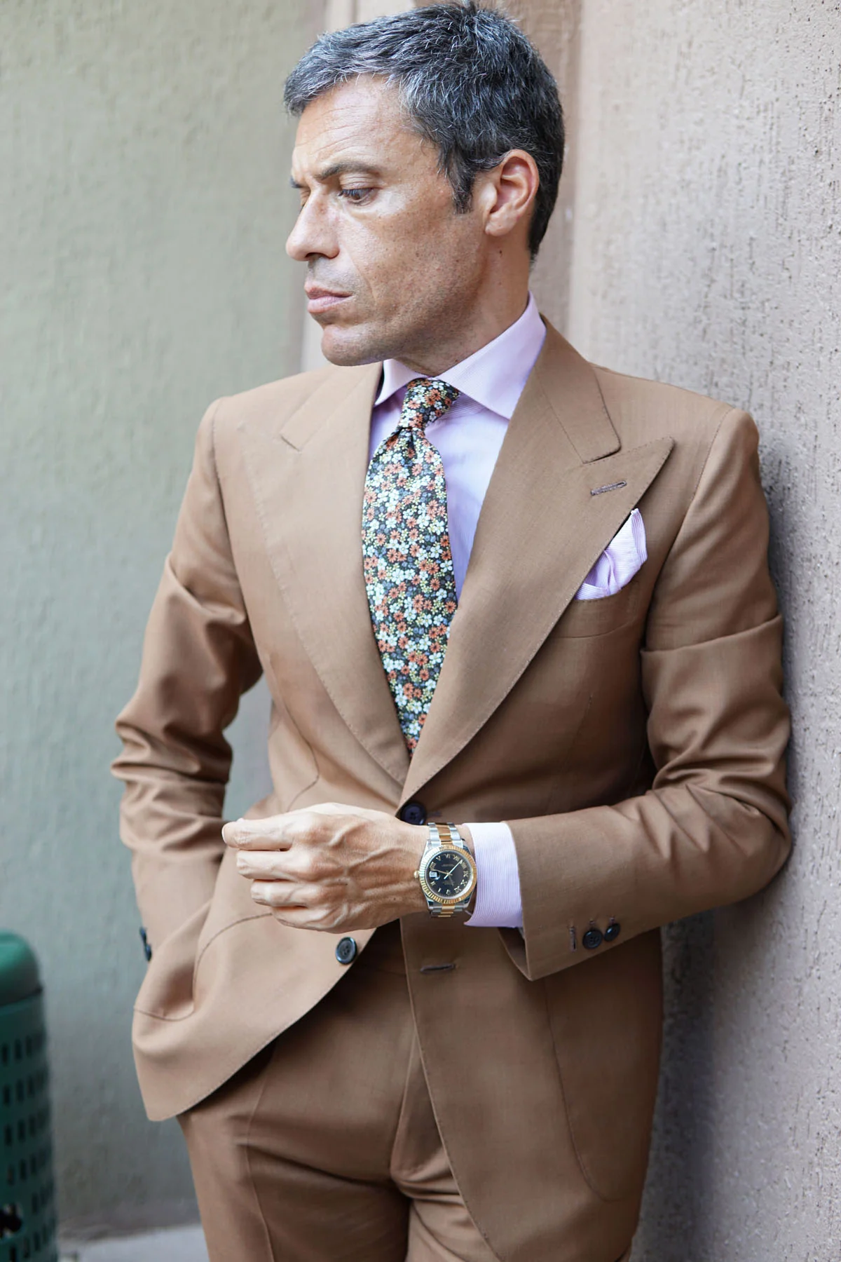 Arancia Bruciata Floral Necktie - Image 9