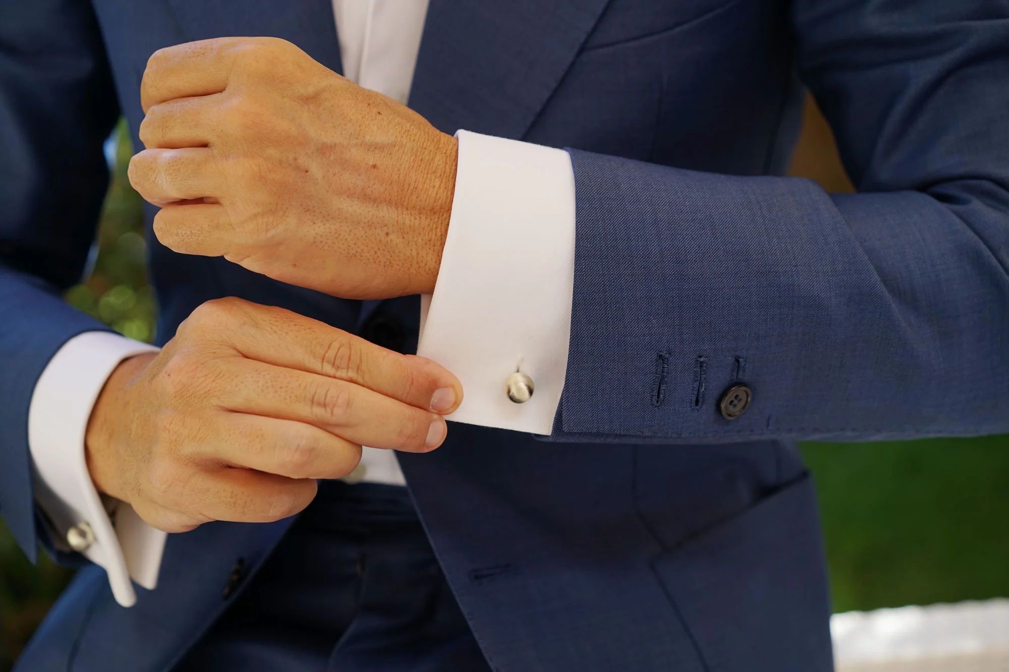 Arcene Antique Silver Cufflinks - Image 6