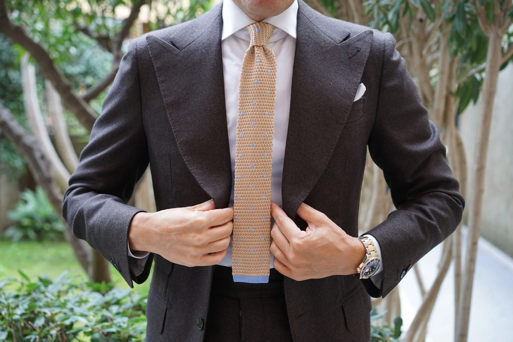 Argentinian Polkadot Knitted Tie - Image 6