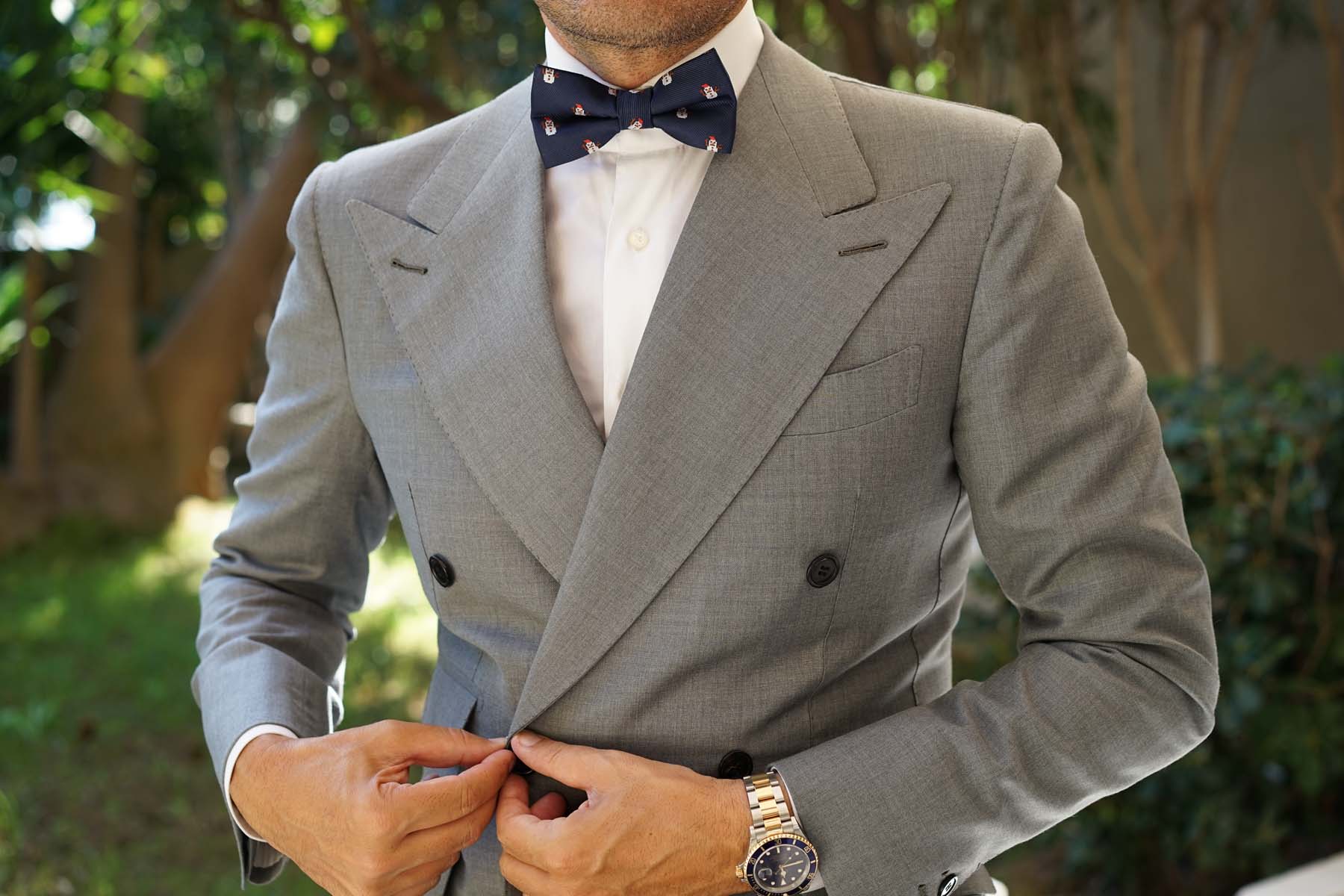 Argentinian Christmas Snowman Bow Tie - Image 8