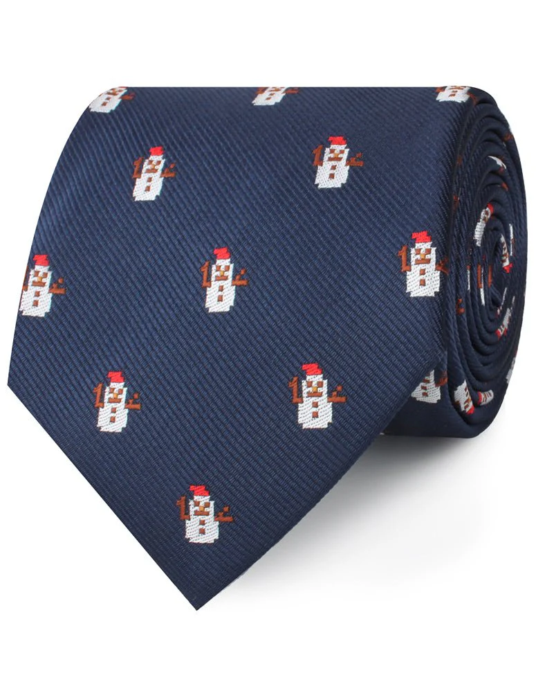 Argentinian Christmas Snowman Necktie - Image 2