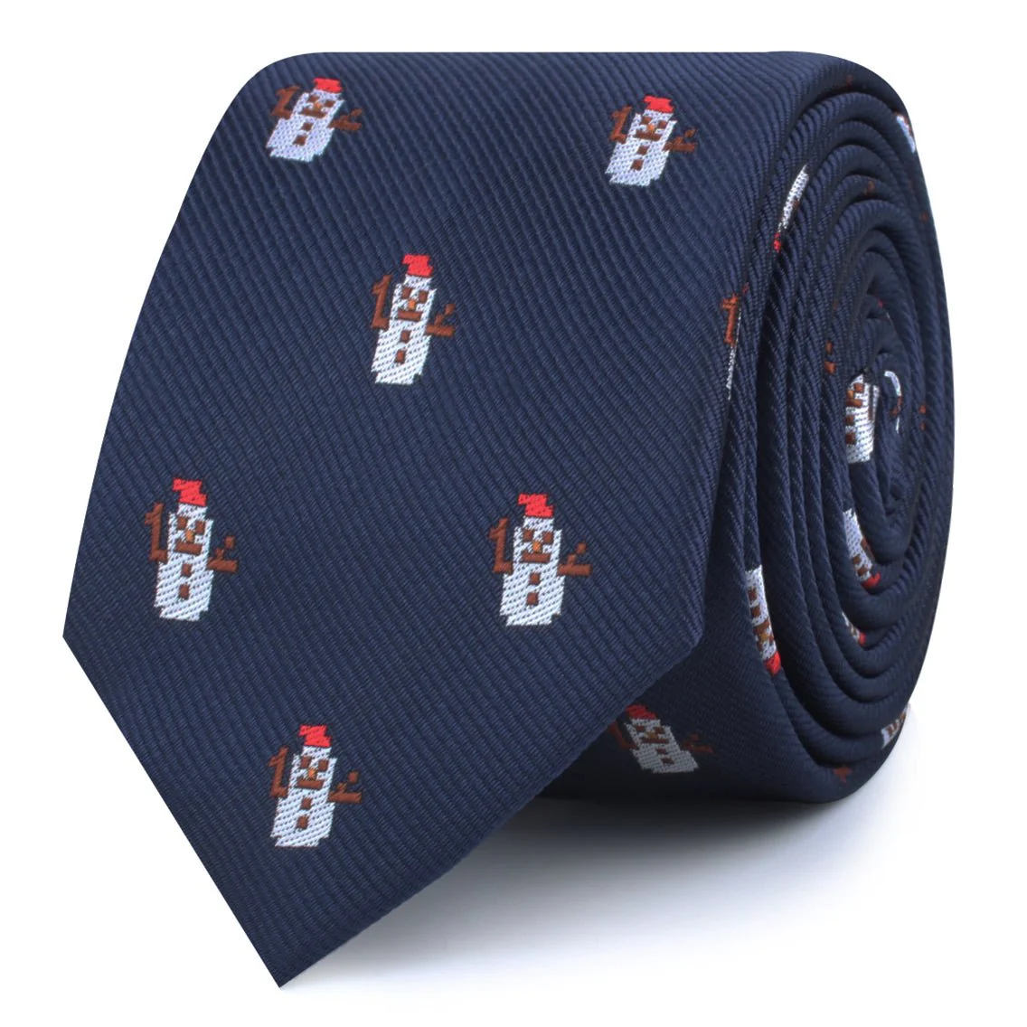 Argentinian Christmas Snowman Skinny Tie - Image 2