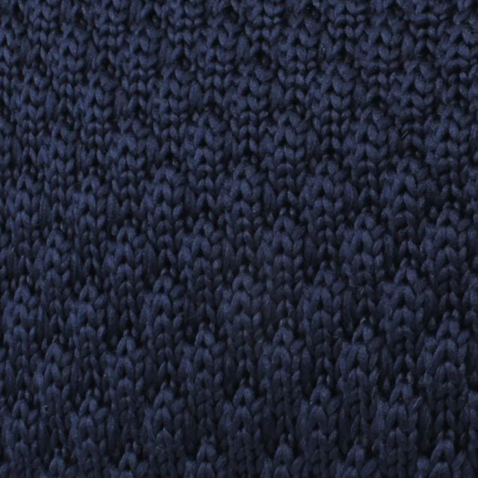 Armament Navy Knitted Tie - Image 2