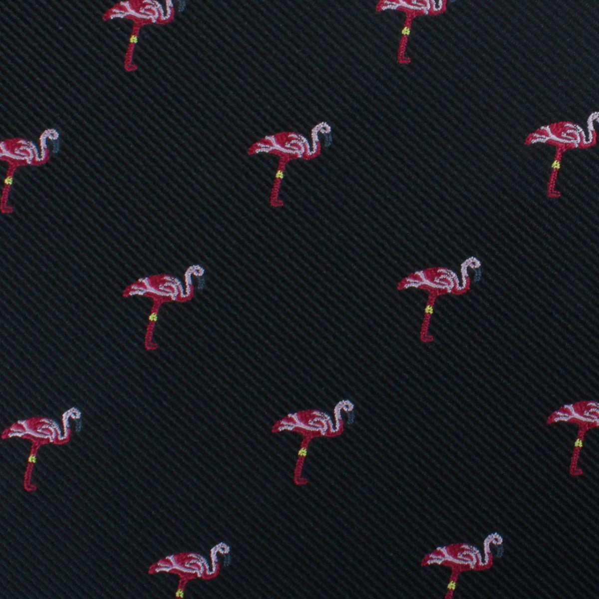 Aruba Island Black Flamingo Pocket Square - Image 2