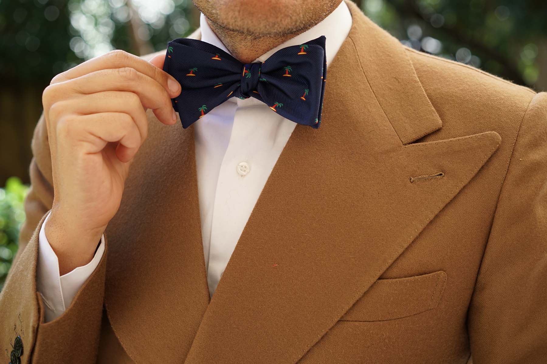 Aruba Palm Tree Self Bow Tie - Image 9