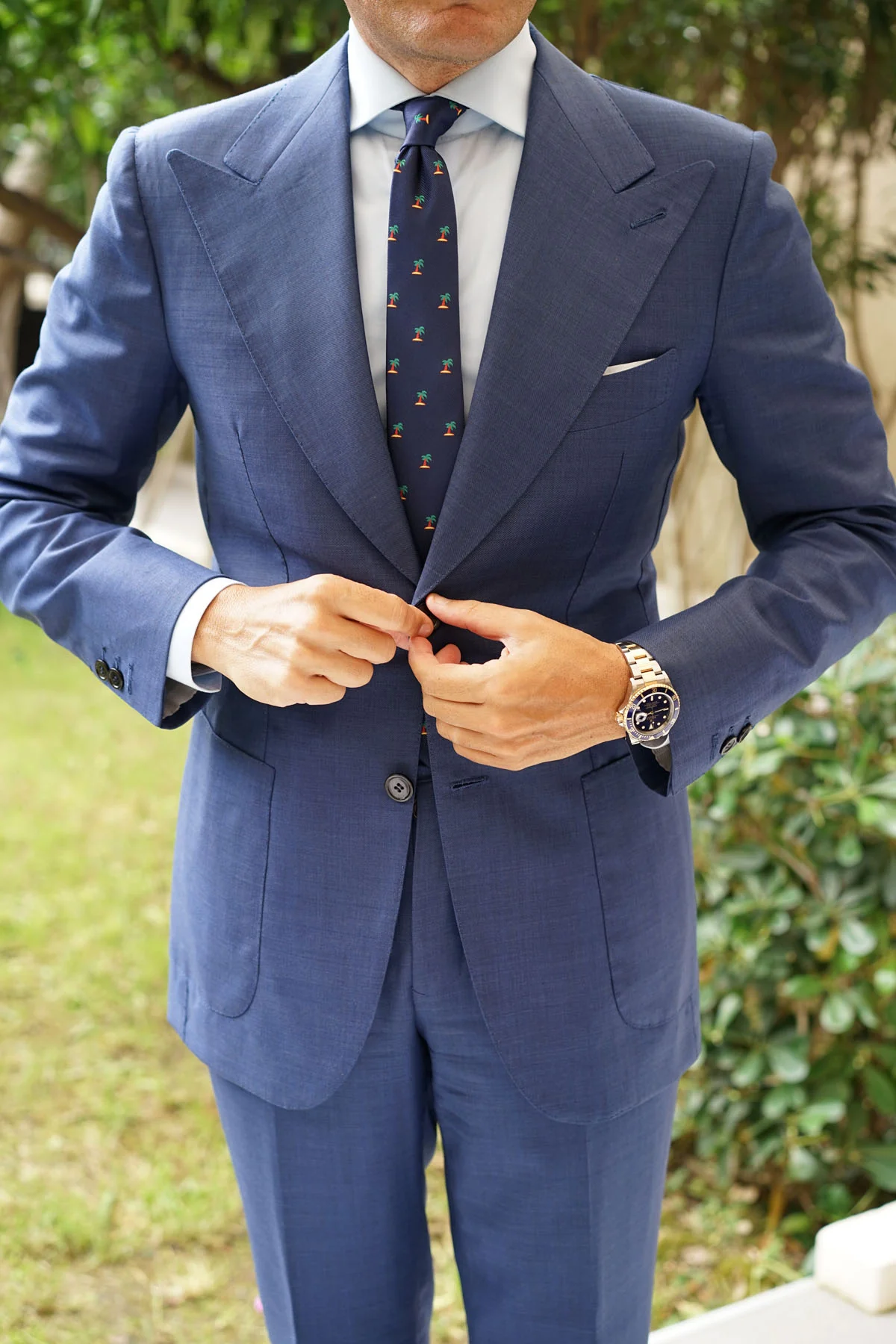 Aruba Palm Tree Skinny Tie - Image 5