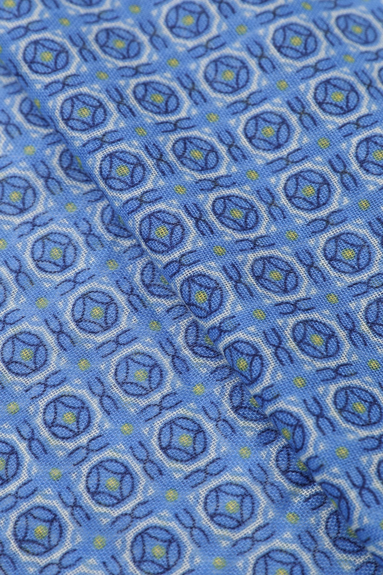 Azure Blue Medallion Scarf - Image 2