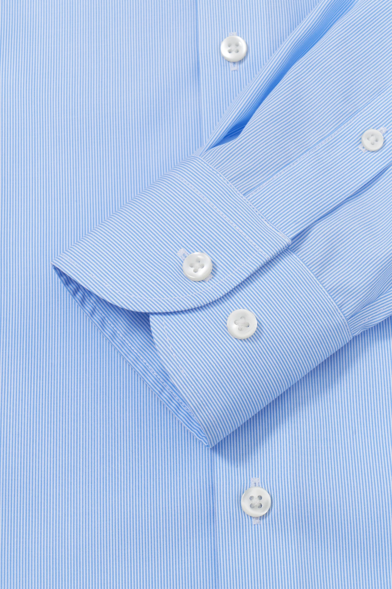 Babcock Blue Stripe Poplin Shirt - Image 8