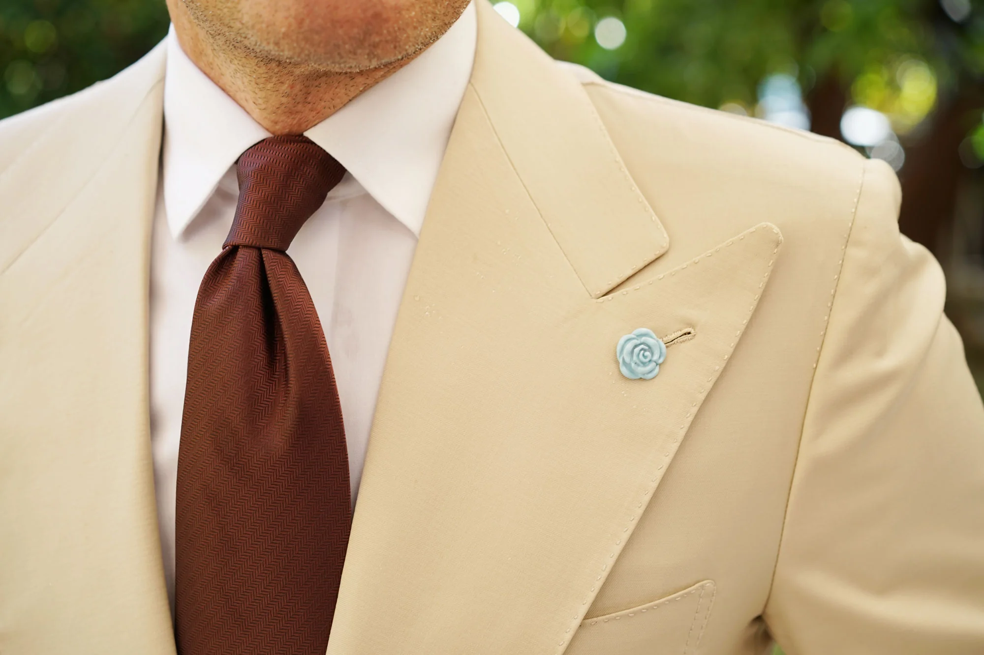 Baby Blue Rose Metal Lapel Pin - Image 8