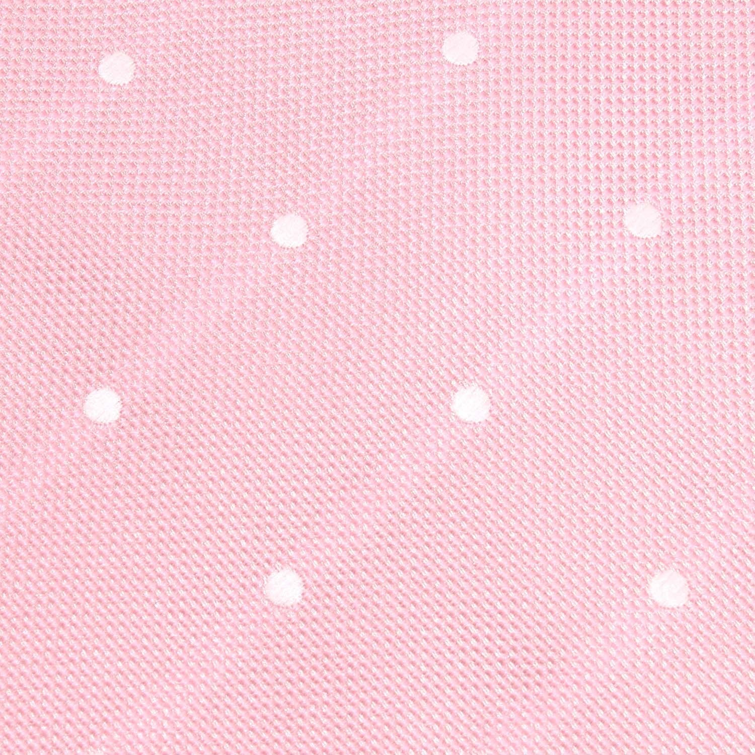 Baby Pink with White Polka Dots Diamond Bow Tie - Image 2