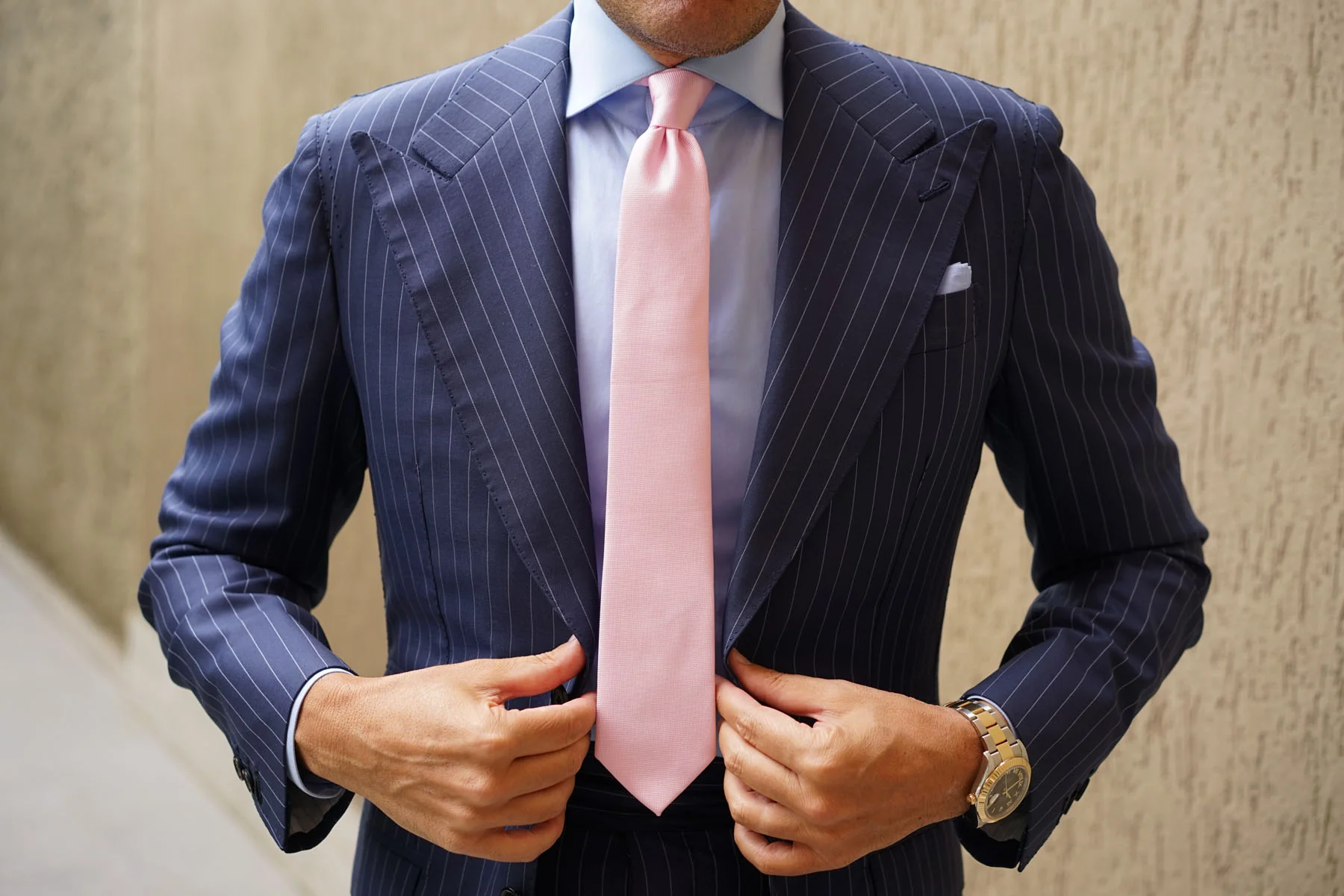 Baby Pink Skinny Tie - Image 11