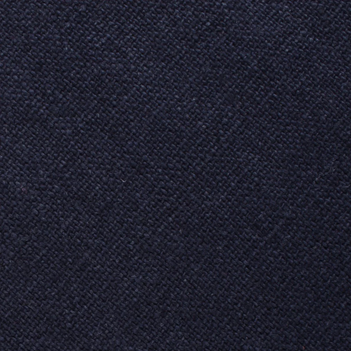 Baltic Sea Midnight Blue Linen Skinny Tie - Image 3